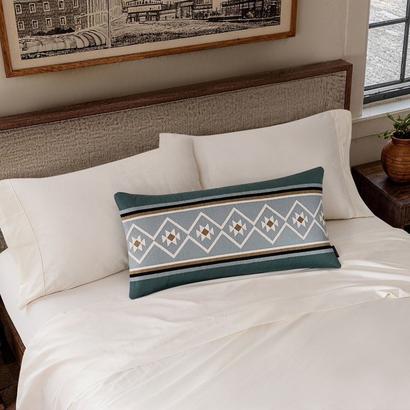 Quilted Star Pillow 14x30"