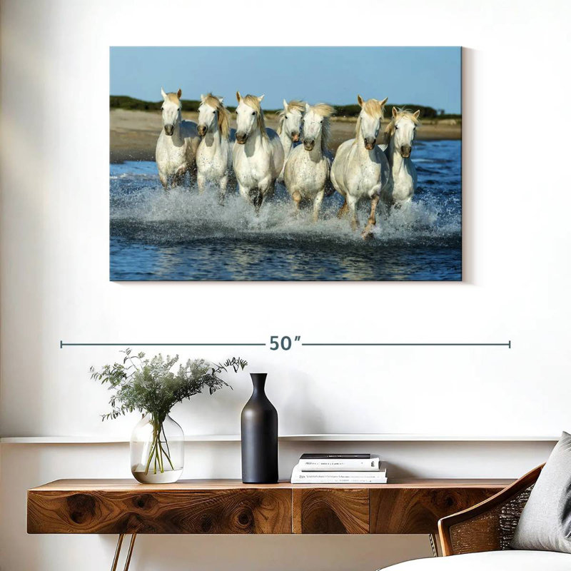 Brampt 7 Horses, 26" H x 39" W