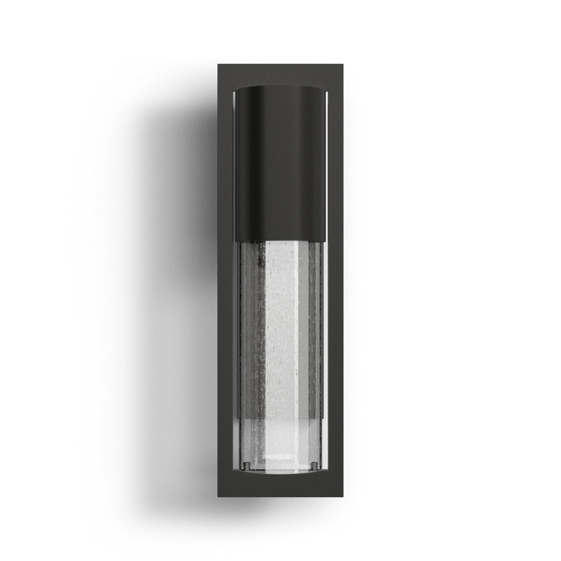 Bandit Solid Aluminum 15.5" H X 4.5" W Outdoor Wall Light, Hematite, Incandescent, 15.5" H x 4.5" W x 4.75" D