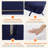 Outdoor Cushion Set of 2, Rainproof & 3-Year Fade Resistant Patio Furniture Cushions with Removable Cover and Adjustable Ties for Garden-8538521-8538526