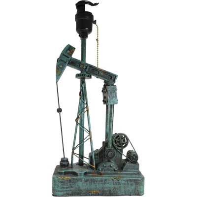 Lampe de table Rustic Western Nodding Donkey Pumpjack Oil Derrick Rig