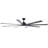 72" 6 - Blade Aluminum LED Ceiling Fan with Dimmable Light and Remote-107162103-107162102