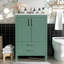 Meuble-lavabo moderne avec lavabo en céramique et options de rangement polyvalentes