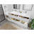 Catalina 60 " W Freestanding Standard Free Standing 2 Double Vanity Bathroom Vanity With Quartz Top