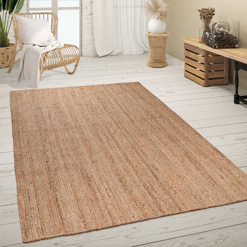 Penalosa Uniform Color Jute / Sisal Area Rug, Rectangle 60 x 100cm