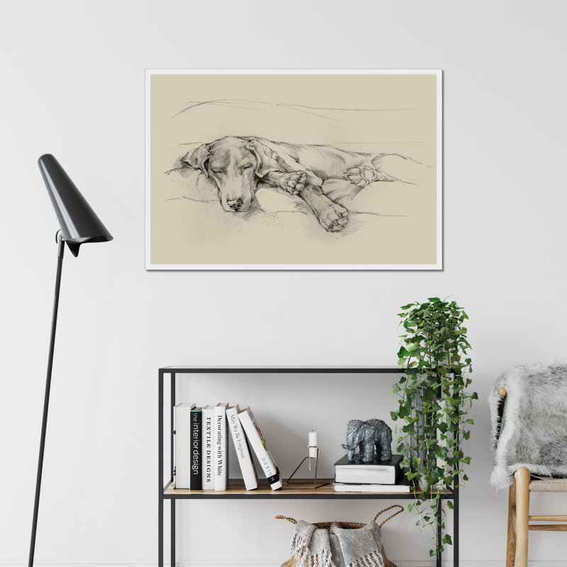 Dog Days II by Ethan Harper - Print, White Framed Paper Print, 65cm H x 95cm W