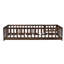 Lit simple en bois massif pour transition pour lit de tout-petit avec clôture et porte inclus-938495639