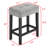 Industrial Bar Table Set With Power Outlet, Solid Wood & Mdf Construction, 4-piece Dining Set For Living Room, Game Room & Dining Room