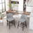 Counter Height Swivel Bar Stools Set Of 2, 360° Swivel Upholstered With Back And Metal Legs, 25.6/, Bar Stool