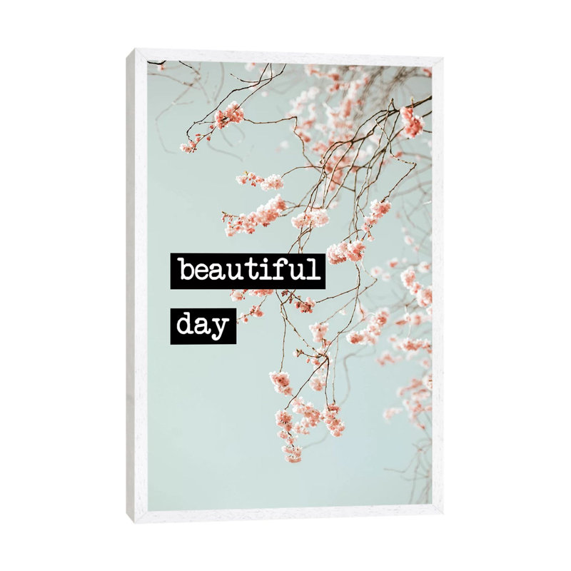 Beautiful Day - Print on Canvas, White Framed, 66.04cm H x 45.72cm W x 3.81cm D