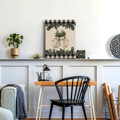 Art mural de Noël papier blanc, impressions pour bureau à domicile, encadré 11 po x 14 po