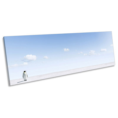 Minimalistic Penguin - Wrapped Canvas Print
