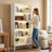 Tall Bookcase with Adjustable LED Lighting and Heavy Duty Storage-129159012