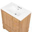 Meuble-lavabo à tiroirs multiples, quincaillerie antirouille à dossier ouvert pour les petites et moyennes salles de bain