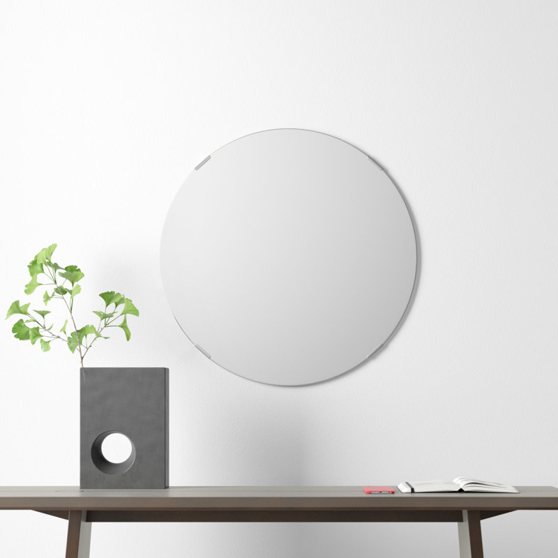 Miroir de coiffeuse sans cadre Samonie, 27 po x 27 po