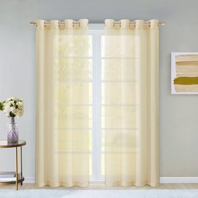 Sirmans Semi Sheer Curtain Pair