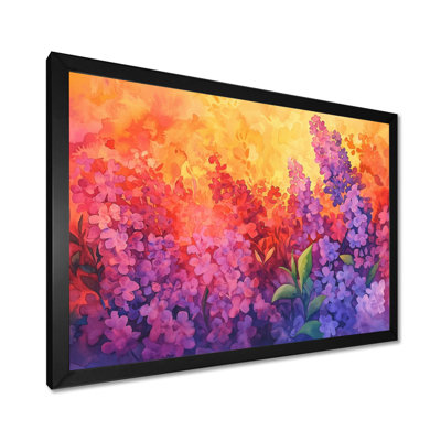 Sunset Purple Lilac In The Botanical Gardens V - Lilacs Wall Décor