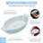 Porcelain Au Gratin Dish Set – Oval Mini Casserole Baking Dishes, Oven Safe, White-113616090