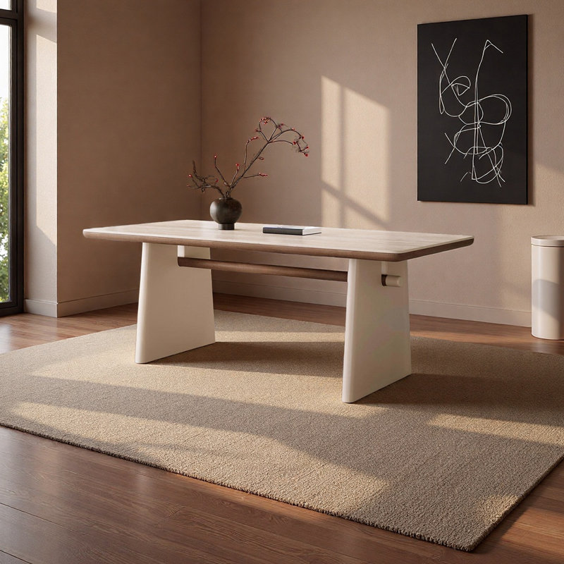 Table de salle à manger élégante et élégante, H 29,52 po x L 70,86 po x l 35,43 po