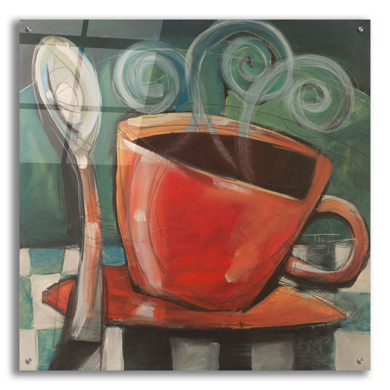 «Cup And Spoon» par Tim Nyberg, H 36 po x l 36 po x P 0,2 po