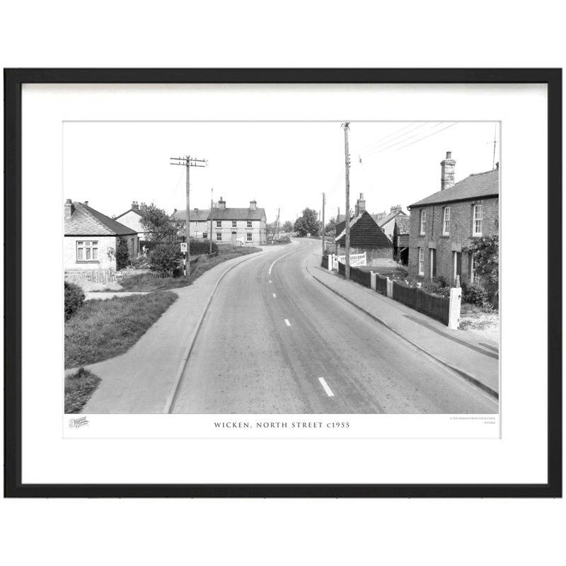 Wicken, North Street C1955 by Francis Frith - Single Picture Frame Print, 28cm H x 36cm W x 2.3cm D