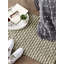 Tapis vert en coton Looped