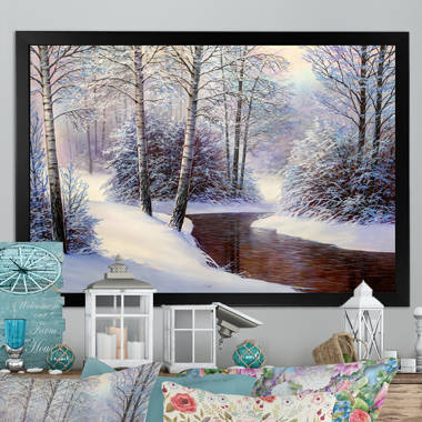 Winter Wonderland Forest Canvas Art Print