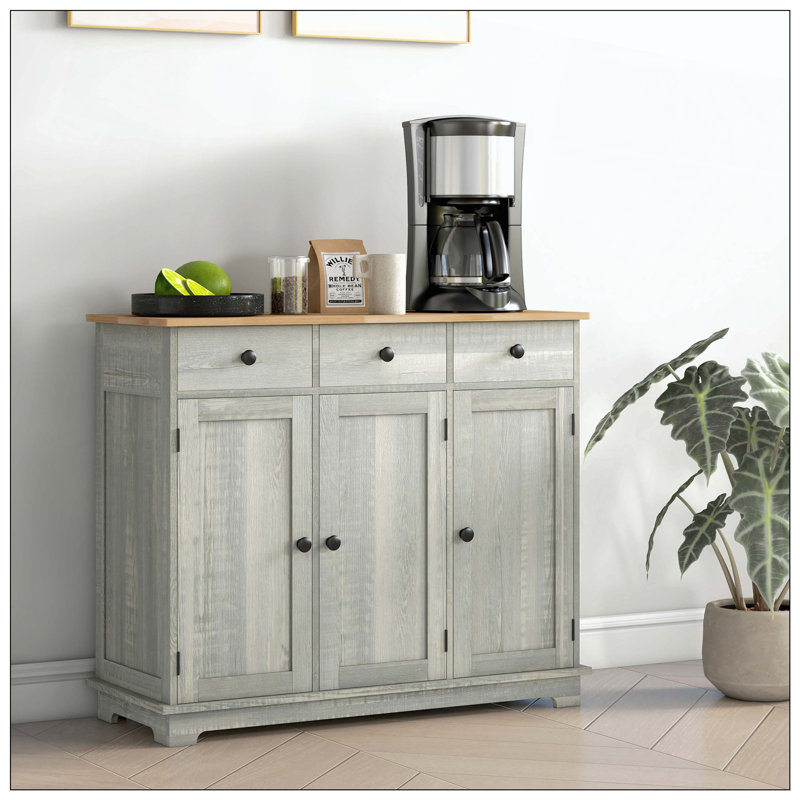 Buffet de rangement, Gris clair