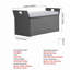 Banc de rangement extérieur PE Rotin 40Gal Deck Box