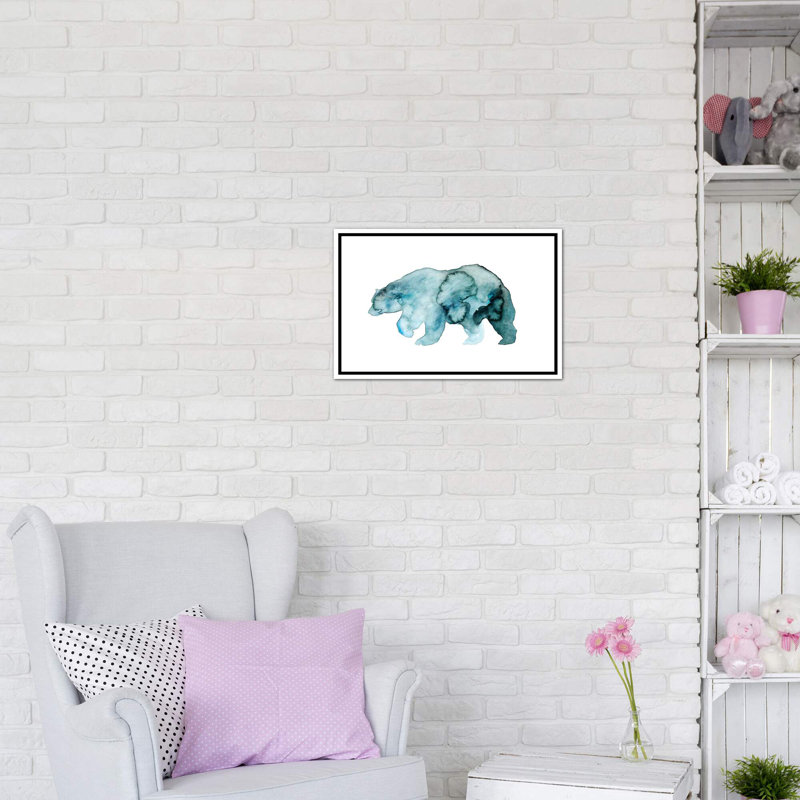 Art ezra, Toile blanche encadrée, H 26 po x l 18 po x 1,5 po