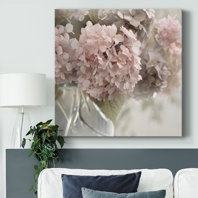 Arrangement botanique bleu I sur toile, H 24 po x l 24 po x P 1,5 po