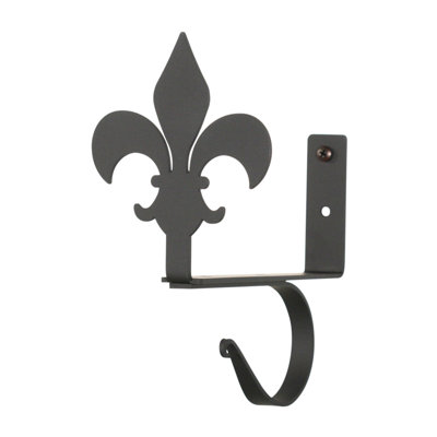 Fleur-De-Lis Curtain Shelf Brackets