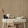 Wooden Slats Grey Wallpaper