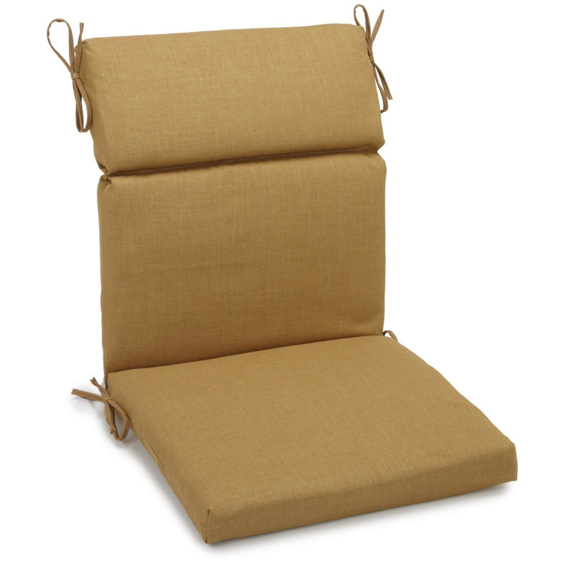Outdoor 3'' Seat / Back Cushion, Wheat, 22" W x 45" D