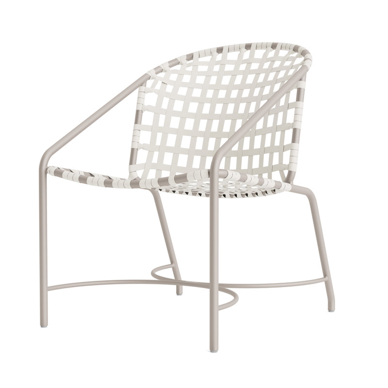 Kantan Outdoor Lounge Chair, Dove Smooth/White Lite