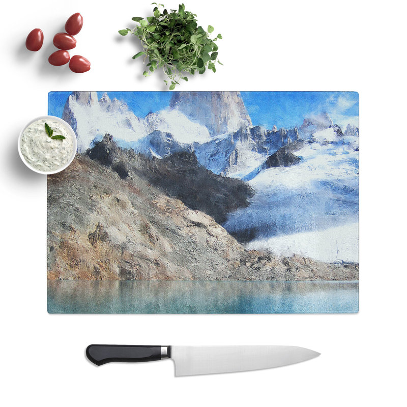 Glacier in Argentina Chopping Board, 0.4cm H x 28.5cm W x 39cm L