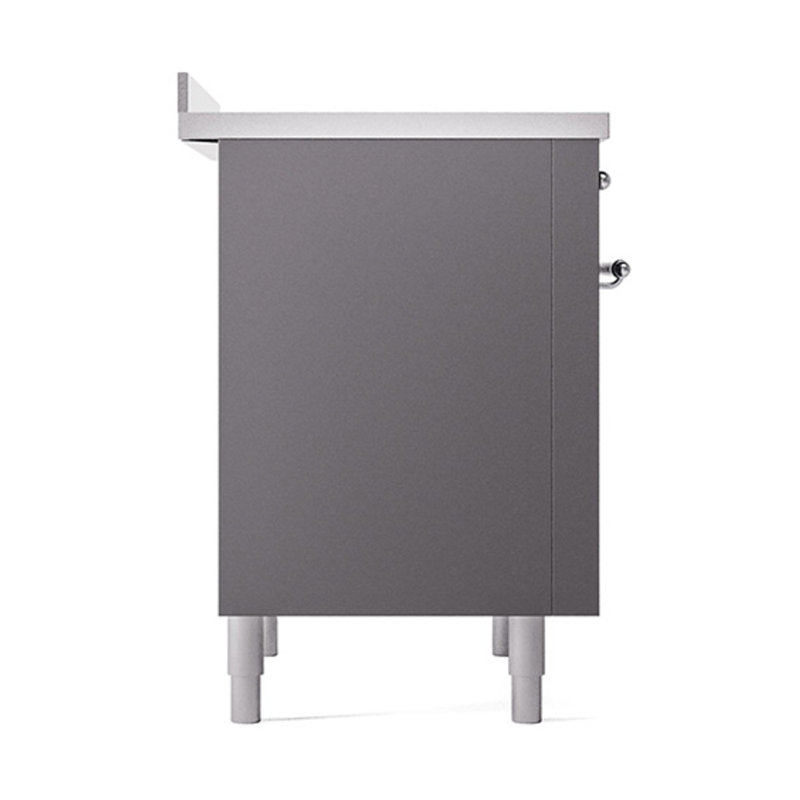 ILVE Nostalgie II Noblesse 36 in Induction Range, Graphite Matte/Chrome