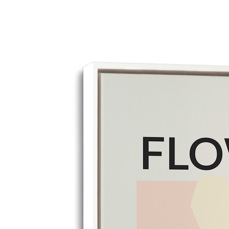 Amsterdam Flower Market II, H 18,75 po x l 12,75 po, Cadre flottant blanc opaque