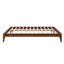 Base de lit plateforme en bois avec support en lattes de bois-935892228