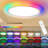 30W RGB Dimmable LED Flush Mount Ceiling Light With Remote Control, 3000-6500K CCT, Modern Design