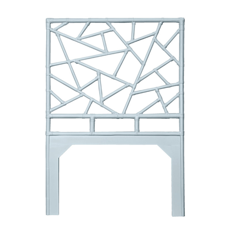 Lit standard à profil bas Tiffany, Bleu clair, Simple