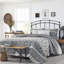 Ensemble de courtepointe réversible gris / blanc Stone Cottage Abbey-33114896