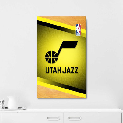 Utah Jazz NBA Canvas Wall Art – Officially Licensed Basketball Team Print – Ready to Hang
