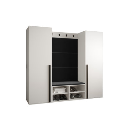 Jasmarie Hallway Set with Storage Bench and Shoe Storage