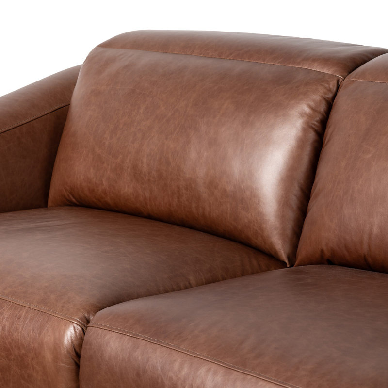 Phillips Power Recliner 2Pc Sectional, Cuir fleur Sonoma Coco