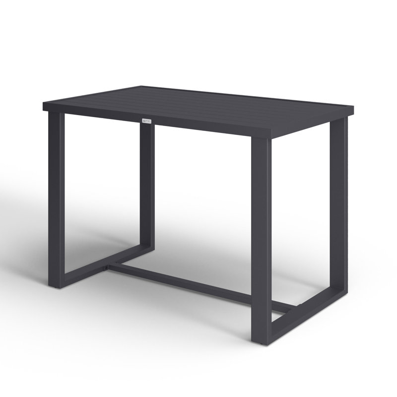 Elza Rectangular Metal Outdoor Dining Table