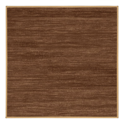 Tapis brun uni lavable à la machine