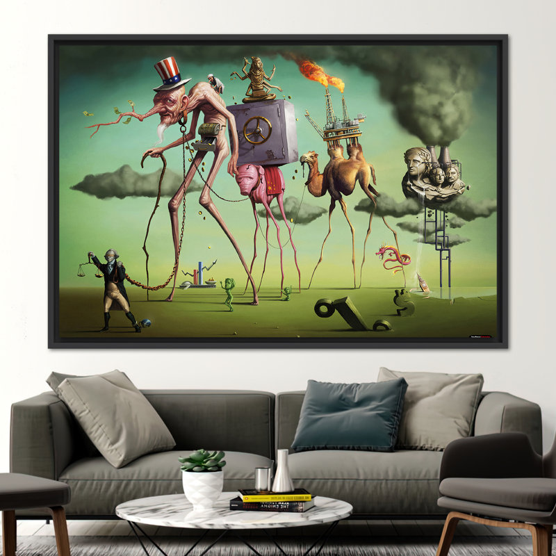 Print on Canvas, 20 cm H x 30 cm W, Black, Framed Print without Mat