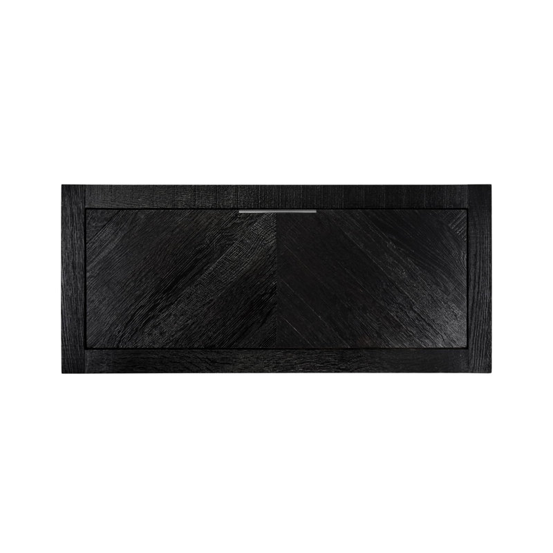 Base de meuble-lavabo simple mural 35,5 po Vintner, Noir