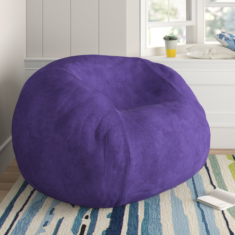 Bean Bag Chair: Giant 5' Shredded Memory Foam Filled Furniture Bean Bag with Removable and Machine Washable Cover - Big Bean Bag Sofa Lounger with Soft Micro Fiber Cover - Multiple Colors and Fabrics